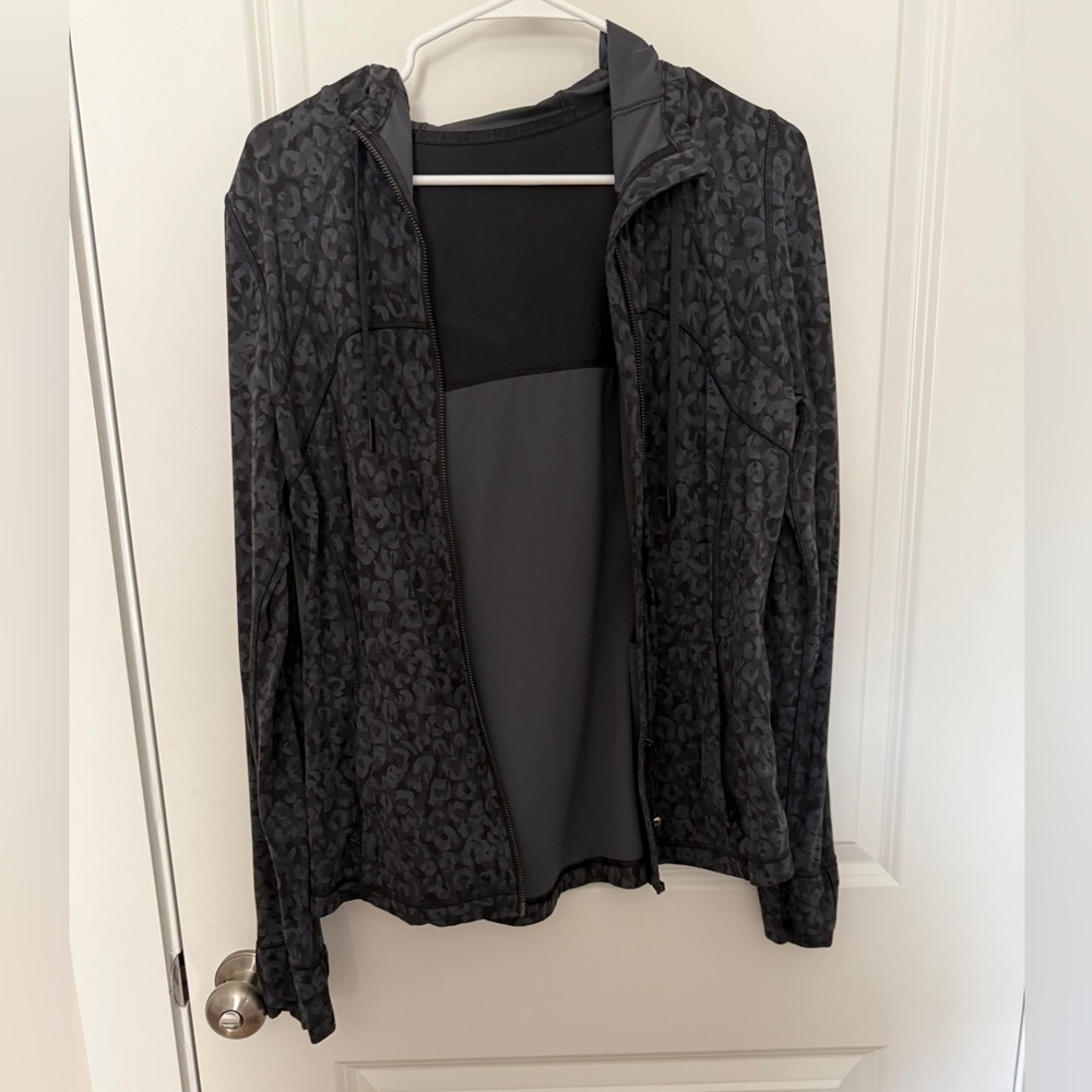 Black and Gray Patterned Jacket